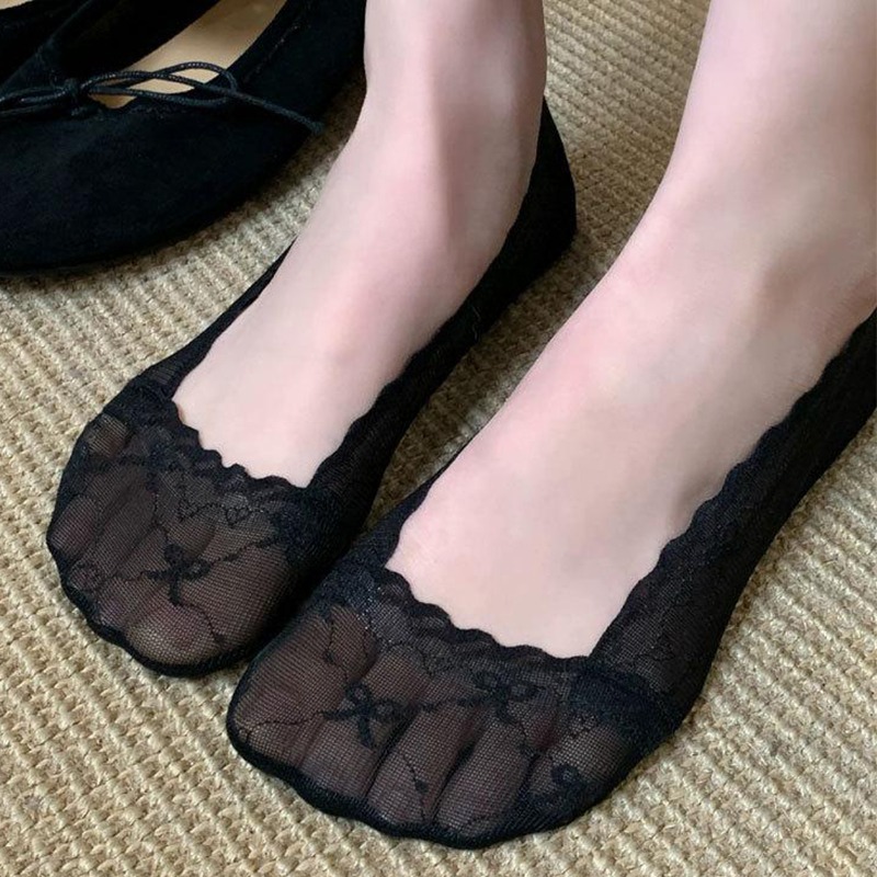 Invisibility Sock Loafer - Meias Invisíveis Femininas com Laço e