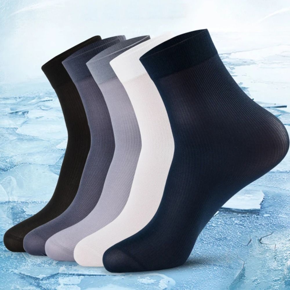 Silk Sock Bamboo - 10 pares de meias masculinas da
